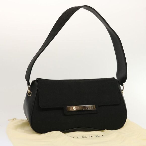 Bulgari Black Canvas Shoulder Bag (Pre-Owned) - Picture 8 of 16